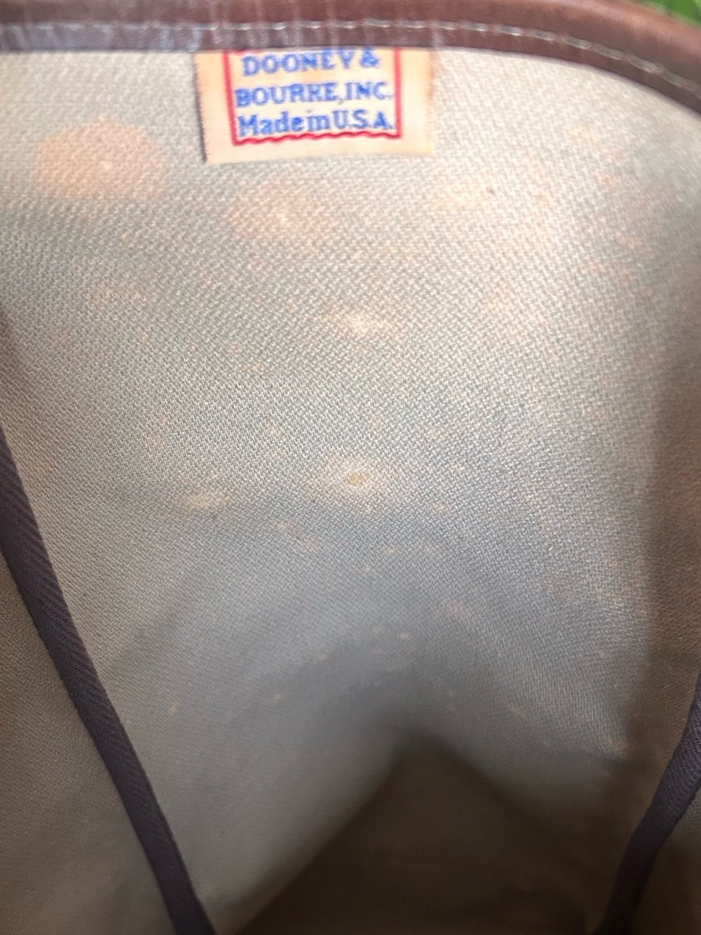 Dooney & Bourke NWT Made in USA HUGE BAG Blue Duck Signature - Picture 11 of 12